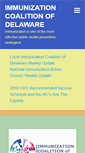 Mobile Screenshot of immunizedelaware.org